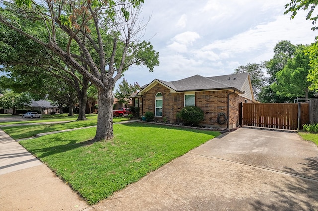 4324 Thames Ct, Flower Mound, TX 75028 - view of front of property featuring brick siding, concrete driveway, and roof with shingles