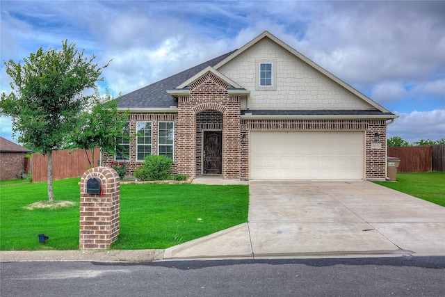 416 Mesa, Lone Oak, TX 75453 - traditional home with brick siding, concrete driveway, and roof with shingles