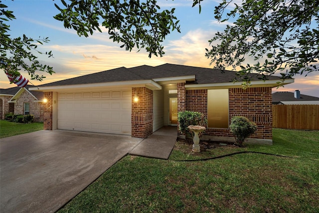 708 Sapphire Blvd, Hewitt, TX 76643 - view of front facade featuring brick siding, a garage, concrete driveway, and a shingled roof