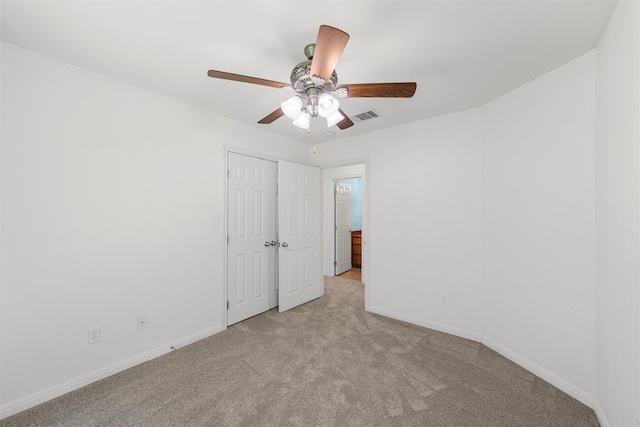 708 Sapphire Blvd, Hewitt, TX 76643 - unfurnished bedroom with carpet flooring, ceiling fan, and a closet
