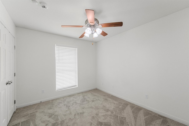 708 Sapphire Blvd, Hewitt, TX 76643 - carpeted spare room with a ceiling fan and a smoke detector