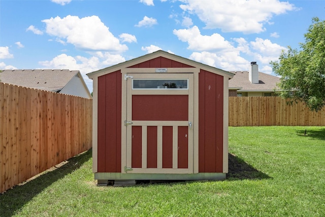 708 Sapphire Blvd, Hewitt, TX 76643 - view of shed featuring a fenced backyard
