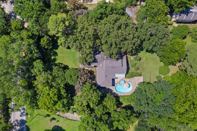 1227 N Irving Heights Dr, Irving, TX 75061 - aerial view of property and surrounding area featuring a pool
