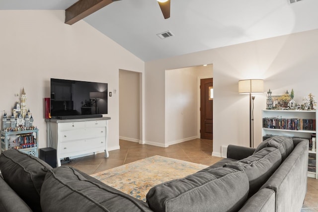 7220 Elderberry Ln, Dallas, TX 75249 - living area featuring ceiling fan and light tile patterned flooring