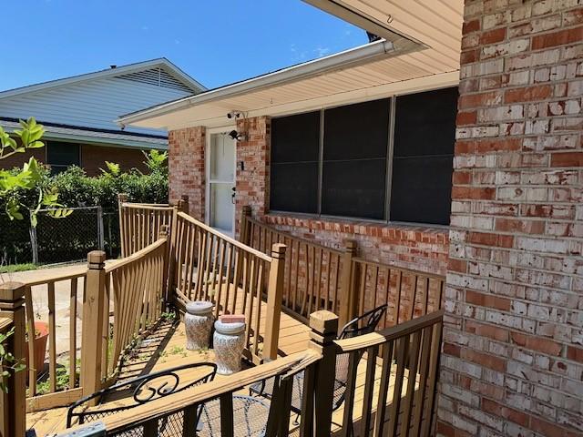4411 Marigold Trl, Mesquite, TX 75150 - view of wooden deck