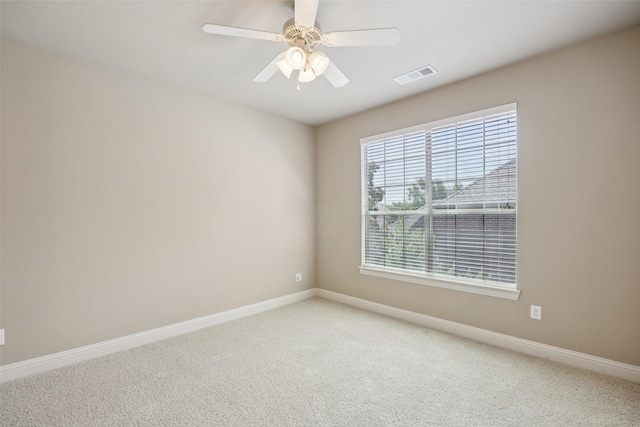 1316 Comal Dr, Allen, TX 75013 - spare room featuring light colored carpet and a ceiling fan
