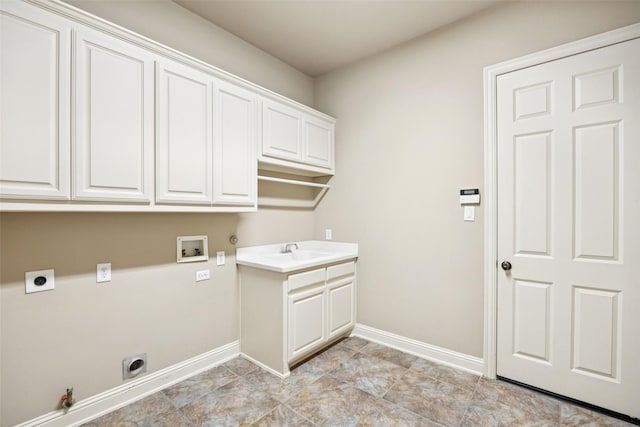 1316 Comal Dr, Allen, TX 75013 - washroom featuring hookup for a gas dryer, hookup for an electric dryer, hookup for a washing machine, and cabinet space