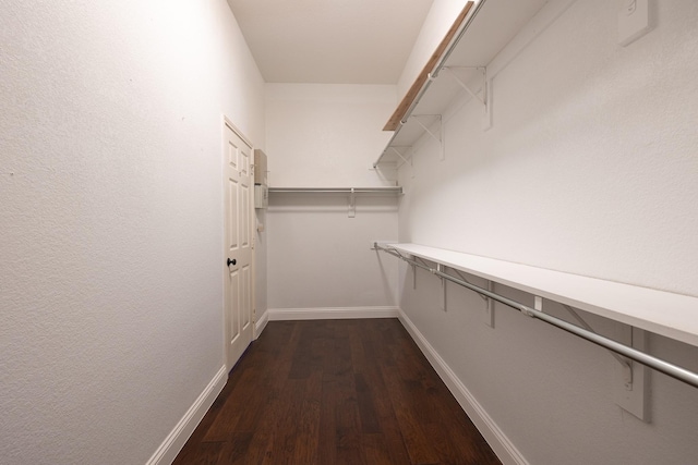 9705 Southern Hills Dr, Plano, TX 75025 - walk in closet featuring dark wood-type flooring