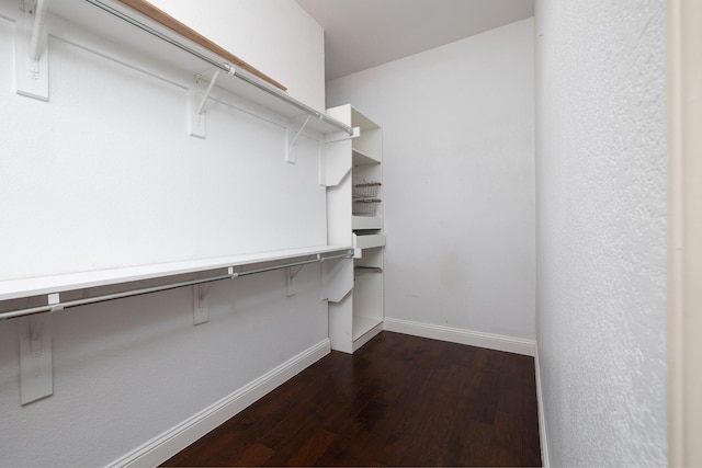 9705 Southern Hills Dr, Plano, TX 75025 - spacious closet with dark wood-style flooring