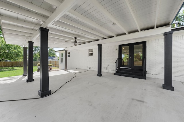 3501 Alta Vista Dr, Waco, TX 76706 - view of patio / terrace featuring french doors