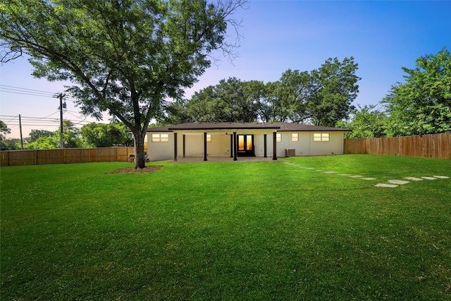 3501 Alta Vista Dr, Waco, TX 76706 - back of property with a fenced backyard and a patio area