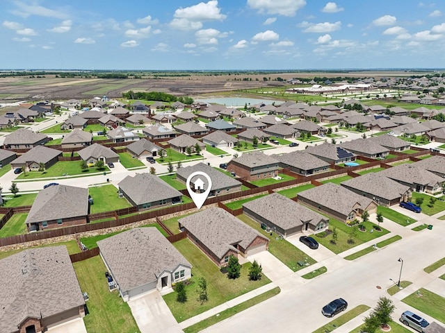 288 Thoroughbred St, Waxahachie, TX 75165 - aerial perspective of suburban area featuring a nearby body of water