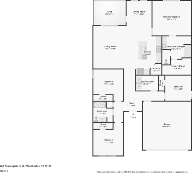 288 Thoroughbred St, Waxahachie, TX 75165 - view of room layout