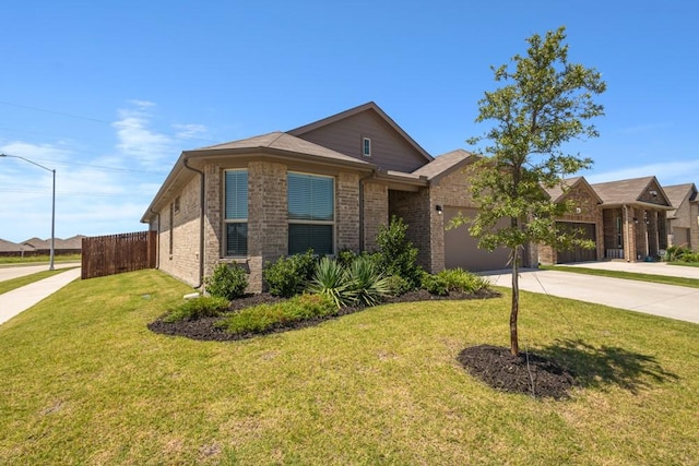 1160 Kirkham Way, Fort Worth, TX 76247 - view of front of house with a garage, concrete driveway, and brick siding
