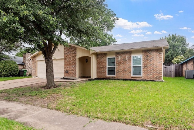 4229 Shagbark St, Fort Worth, TX 76137 - view of front of property featuring driveway, brick siding, and an attached garage