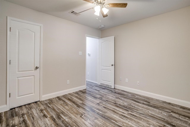 2913 Early Fawn Ct, Fort Worth, TX 76108 - spare room with a ceiling fan and wood finished floors
