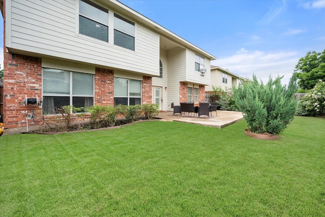 4412 Corner Brook Ln, Fort Worth, TX 76123 - rear view of property with a patio and brick siding