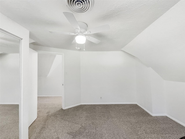 5941 Ten Mile Bridge Rd, Fort Worth, TX 76135 - bonus room featuring carpet flooring, a ceiling fan, and vaulted ceiling