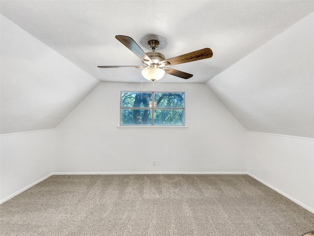 5941 Ten Mile Bridge Rd, Fort Worth, TX 76135 - bonus room with carpet, a ceiling fan, and lofted ceiling