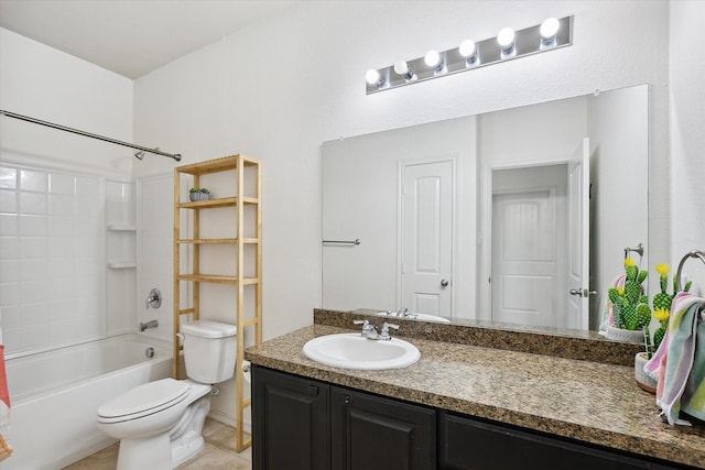 616 Cameron Way, Azle, TX 76020 - full bath with vanity, shower / tub combination, and tile patterned floors
