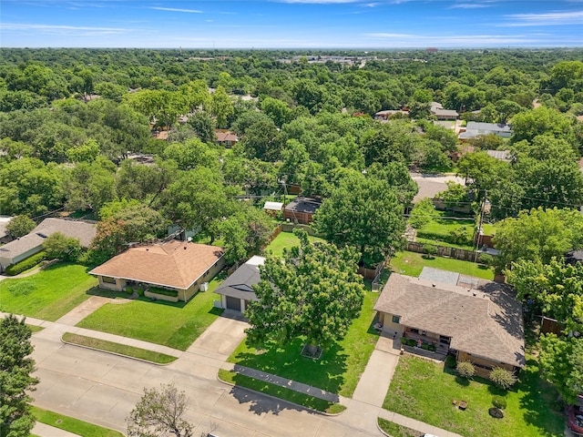 3122 Old Orchard Rd, Garland, TX 75041 - drone / aerial view of a heavily wooded area