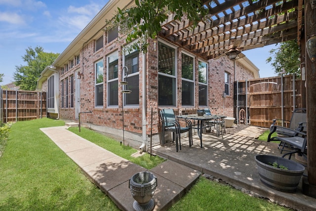 5606 Bay Meadows Dr, Frisco, TX 75034 - view of patio / terrace with a pergola
