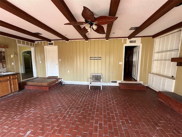 2928 Pine Ave, Waco, TX 76708 - view of patio with a ceiling fan and a sink