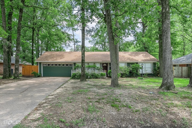 110 Elmview Ln, Haughton, LA 71037 - ranch-style house with a garage and driveway