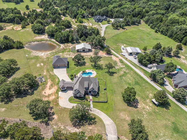 830 Cemetery Rd, Decatur, TX 76234 - aerial overview of property's location with a heavily wooded area