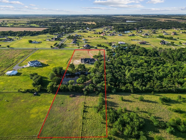 1890 Mcconnell Rd, Gunter, TX 75058 - view of rural area featuring property parcel outlined