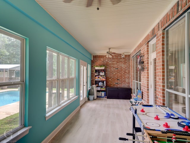 133 Downs Dr, Benton, LA 71006 - sunroom / solarium with a ceiling fan and plenty of natural light