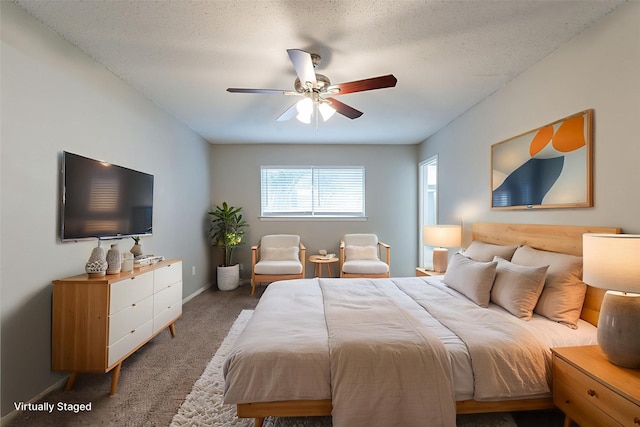 5209 Wolens Way, Fort Worth, TX 76133 - bedroom with carpet floors and ceiling fan