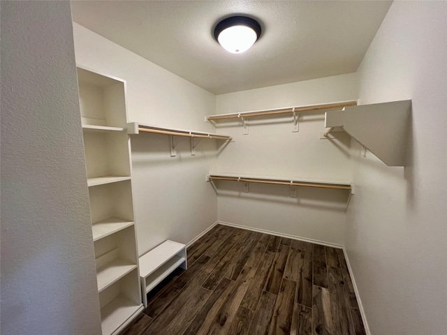 484 Harding Ln, Lavon, TX 75166 - walk in closet with dark wood-type flooring