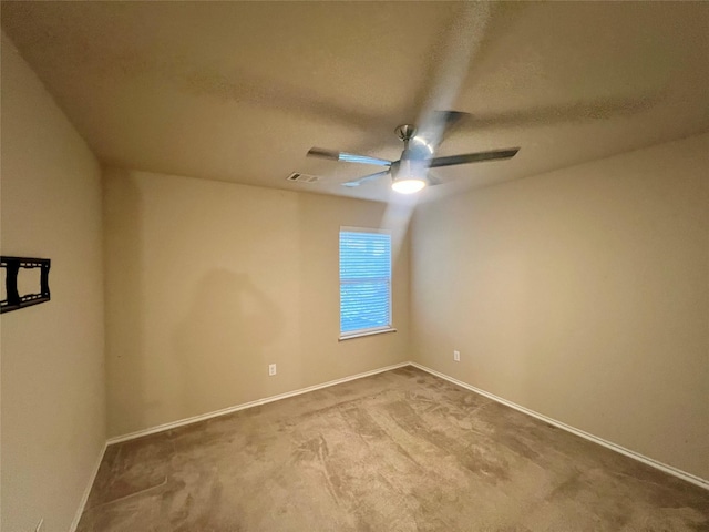 484 Harding Ln, Lavon, TX 75166 - carpeted spare room featuring a ceiling fan and baseboards