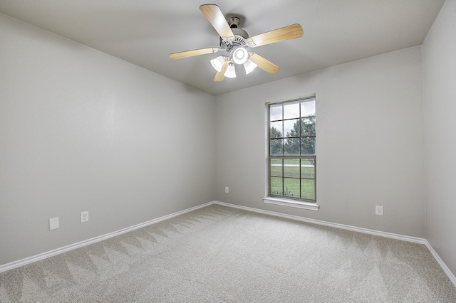 11440 Mitchell Cir, Ponder, TX 76259 - carpeted empty room featuring baseboards and ceiling fan