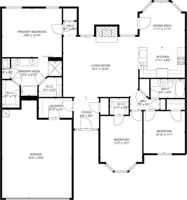 11440 Mitchell Cir, Ponder, TX 76259 - view of property floor plan