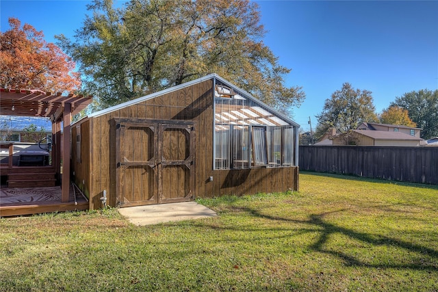 1521 Church St, Sulphur Springs, TX 75482 - view of shed with a pergola