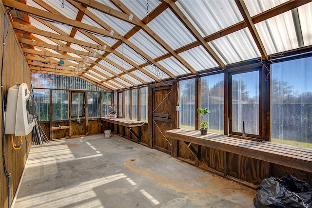 1521 Church St, Sulphur Springs, TX 75482 - unfurnished sunroom featuring vaulted ceiling