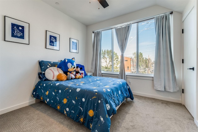 1901 N Carroll Ave Unit 104, Dallas, TX 75204 - carpeted bedroom featuring baseboards and a ceiling fan