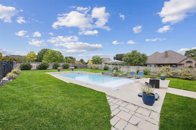 5210 Masters Ct, Midlothian, TX 76065 - view of pool featuring a patio and a fenced backyard