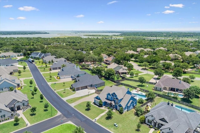 400 Wycliff Dr, China Spring, TX 76633 - aerial perspective of suburban area with a large body of water