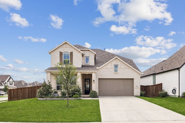 1814 Cypress Gap Trl, Mansfield, TX 76063 - traditional home with brick siding, driveway, a garage, and a shingled roof