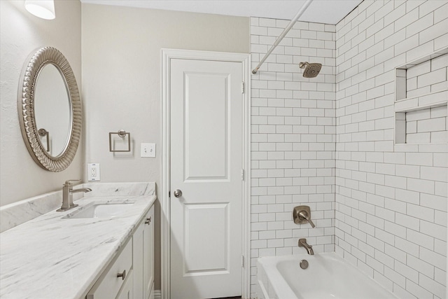 4632 Ivanhoe Dr, Fort Worth, TX 76132 - bathroom with vanity and shower / washtub combination