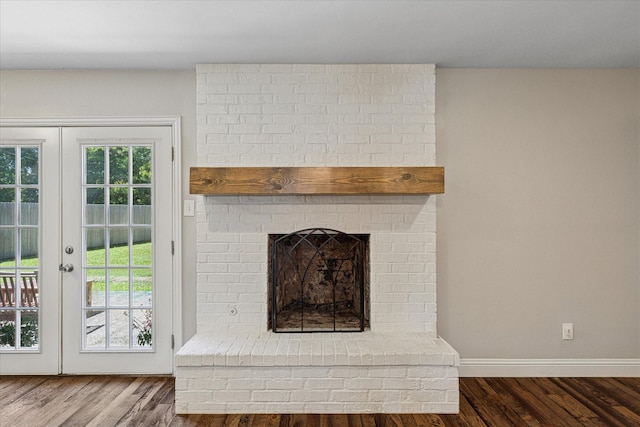 4632 Ivanhoe Dr, Fort Worth, TX 76132 - detailed view of wood finished floors and a fireplace