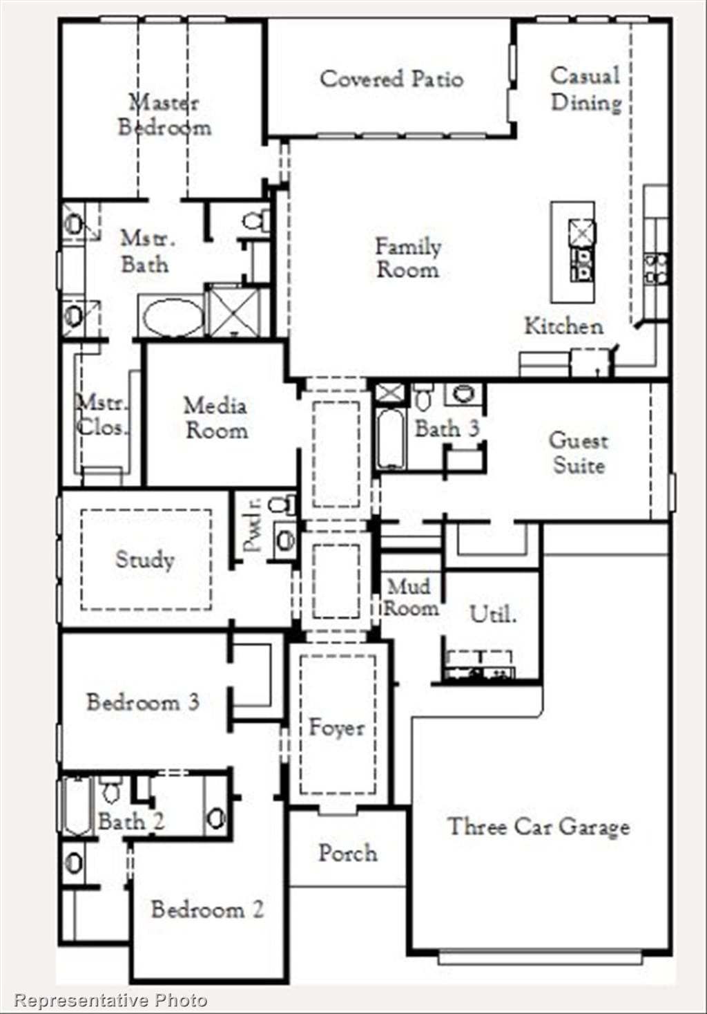 1145 Tullow Dr, Celina, TX 75009 - view of floor plan / room layout