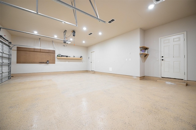 1020 Perennial Ln, Little Elm, TX 75068 - garage featuring recessed lighting and a garage door opener