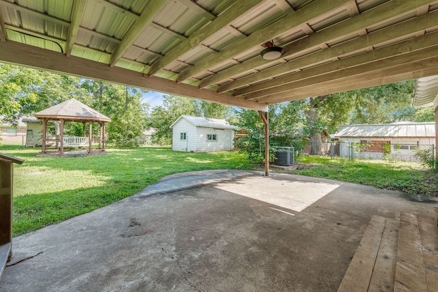 1007 College Ave, Glen Rose, TX 76043 - view of patio with a gazebo and an outdoor structure