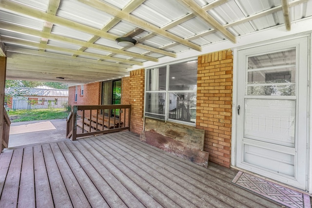 1007 College Ave, Glen Rose, TX 76043 - view of wooden terrace