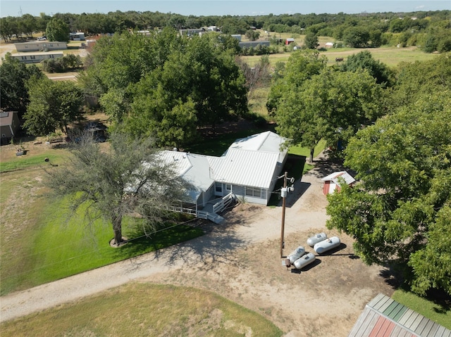 4525 Midway Rd, Weatherford, TX 76085 - view from above of property with a tree filled landscape