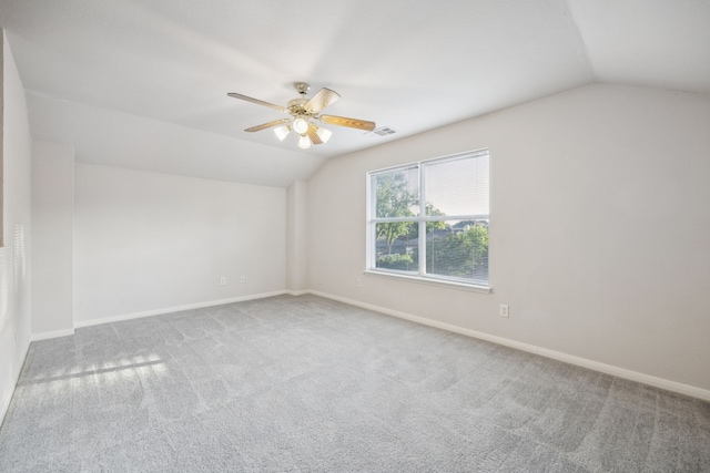 3341 Woodglen Dr, Mckinney, TX 75071 - bonus room featuring lofted ceiling, carpet, and a ceiling fan